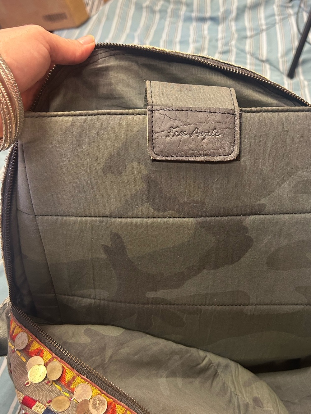 ✨ RARE & DISCONTINUED ✨ Free People Alameda Embellished Boho Backpack - Picture 8 of 10